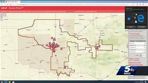 OG&Es outage map shows that 6,097 OG&E customers are without power, as of 8 p. . Oge outage map